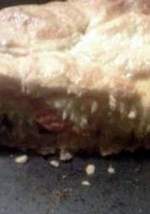 A picture of Brat, veggie, & cheese stuffed butter tastin' grands flaky layers pilsbury biscuit pie!.