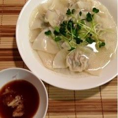 A picture of Dim Sum-Style Alpine Leek Wonton Dumplings.