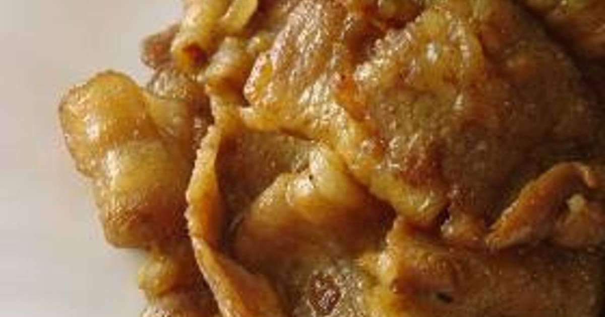 Curry Teriyaki Pork Belly Recipe by cookpad.japan Cookpad