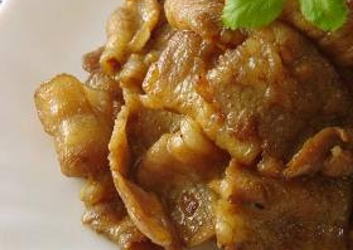 Curry Teriyaki Pork Belly
