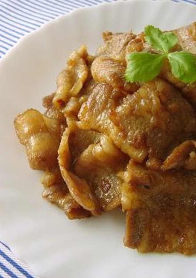 A picture of Curry Teriyaki Pork Belly.
