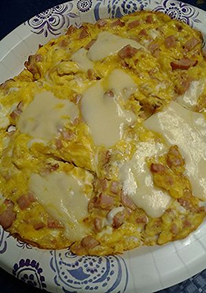 A picture of Ham egg and cheese.