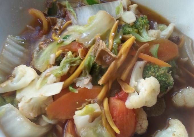 Recipe of Speedy Stir​fry mixed vegetables with chanterelle