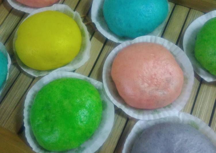 Rainbow Bakpao (anti gagal, anti kempes, bahan sederhana)