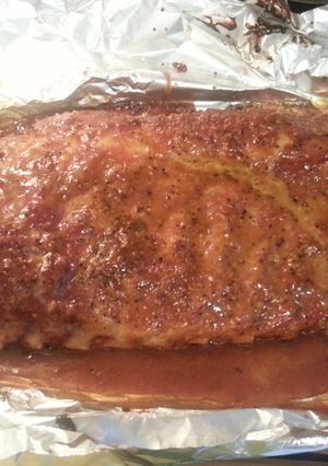 A picture of Chavela's Carolina to California pork ribs (Costillas de Puerco).