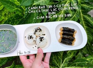 Hình của món CHẢ CÁ THÁC LÁC CUỘN RONG BIỂN - BÉ ĂN DẶM 9M+.