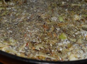 Una foto de Gratina de hinojo y queso con zaatar