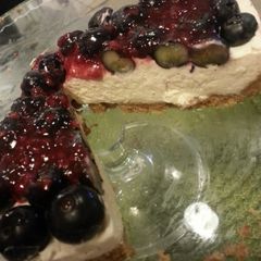 A picture of No Bake-Cinnamon cheesecake.