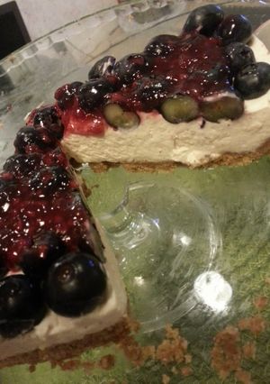 A picture of No Bake-Cinnamon cheesecake.