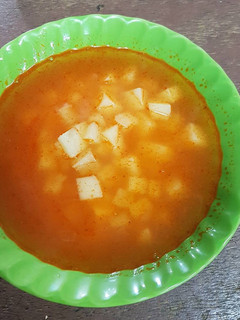 Una foto de Sopa de papa con queso