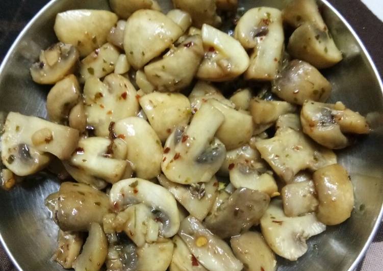 Easiest Way to Make Quick Butter garlic mushroom