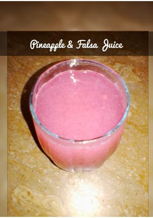 A picture of Pineapple & Falsa juice.