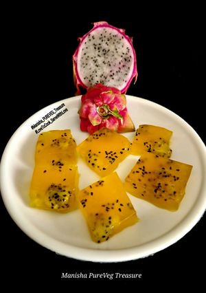 A picture of Dragon Fruit Pineapple Jelly.