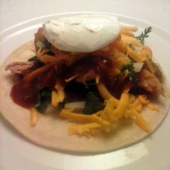 A picture of Brad's roasted pork carnitas.