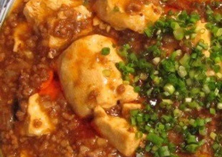 My Favorite Authentic Chinese! Mapo Tofu Brimming with Ground Meat (Medium-Spicy)
