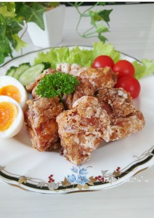 A picture of Flavorful Fried Chicken Thighs - Marinated and Frozen.