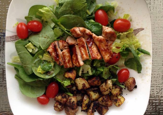 BBQ Pork Chop salad