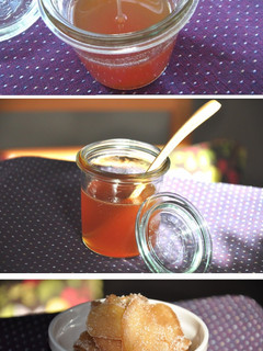 A picture of Honey Ginger Syrup (Ginger Tea).