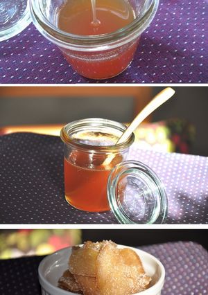 A picture of Honey Ginger Syrup (Ginger Tea).