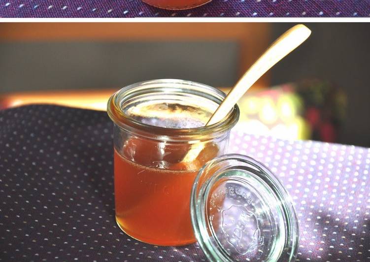 Recipe of Super Quick Homemade Honey Ginger Syrup (Ginger Tea)
