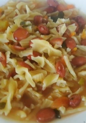 Foto di Pasta Mista Spezzettata con Fagioli e Zucca