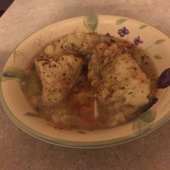 A picture of Chicken and Dumplings.