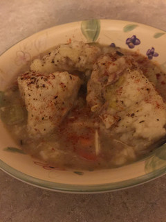 A picture of Chicken and Dumplings.