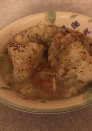 A picture of Chicken and Dumplings.