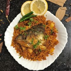 A picture of Fish Head Pulao.