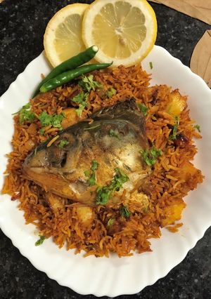 A picture of Fish Head Pulao.