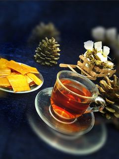 عکسی از دستور دمنوش چای سفید و به