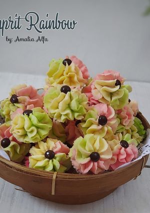 Foto resep Semprit Rainbow