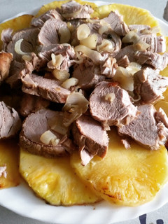 Una foto de Solomillo de cerdo con piña