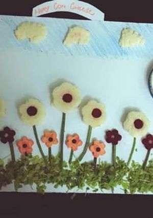 A picture of Flower sandwich.