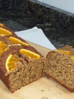 Una foto de Budín integral de banana y naranja (vegano)