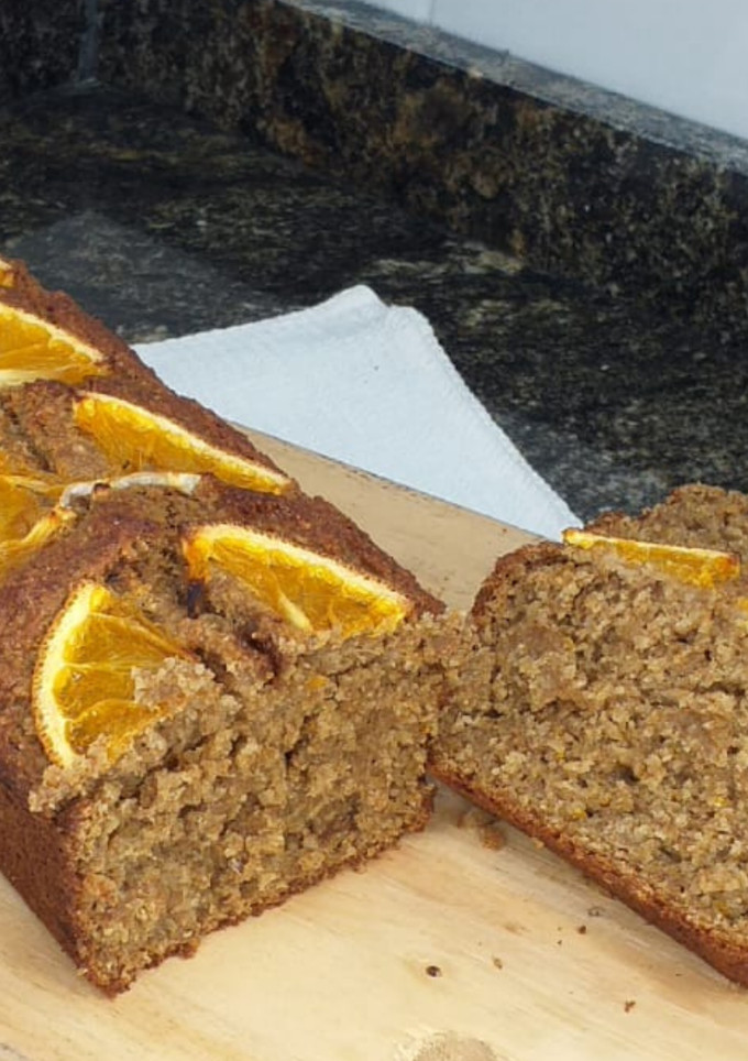 Una foto de Budín integral de banana y naranja (vegano)