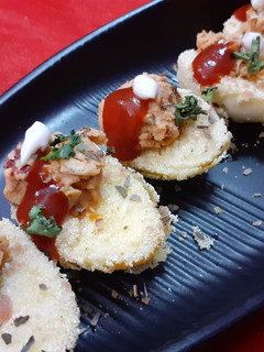 A picture of Chipotle Deviled Eggs.