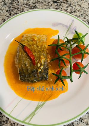 Hình của món Cá đối kho cà chua 🍅.