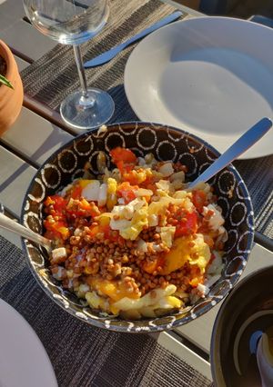 Une photo de Salade de lentilles et feta
