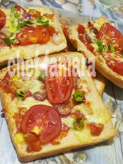 Bread pizza ainihin hoton girkin