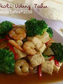Foto resep Cah Brokoli Udang Tahu
