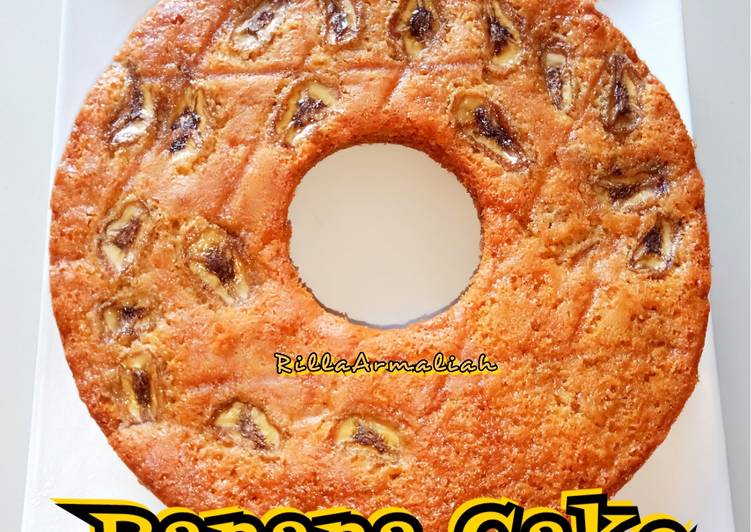 Resep Banana Cake loyang Tulban 24&#34;, Menggugah Selera