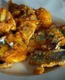 Guiso de patatas con sardinas