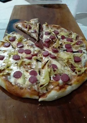 Una foto de Pizza casera ☆