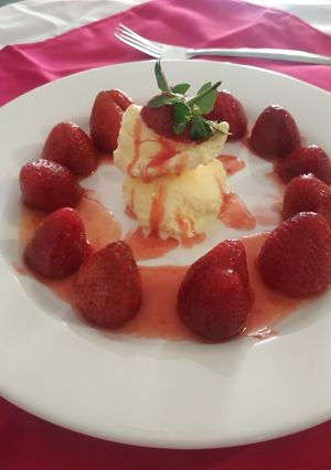 Una foto de Fresas a la pimienta