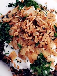 صورة لوصفة فتة ورق عنب