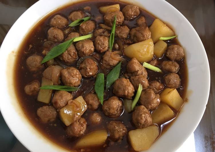 Cara Bikin Semur bola bola daging Anti Gagal