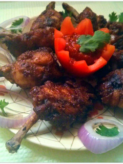 A picture of Chicken Lollipops.