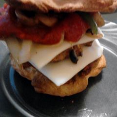 A picture of Ultimate Supreme Pizza Burgers.