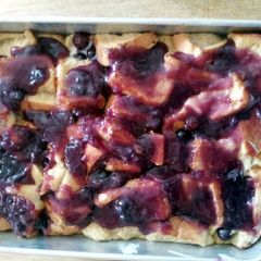 A picture of Blueberry French Toast.